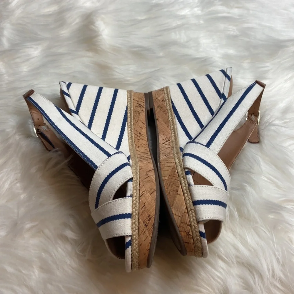 Coach And Four Wedge Heels Sandals Platform Shoes Sz 9.5
